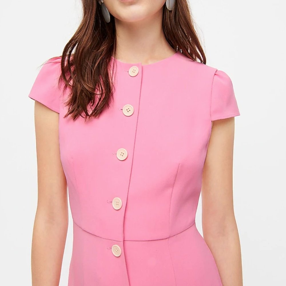 J Crew - pink cap sleeve dress - NWT